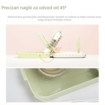 Nationals prijenosni set za čišćenje bočice s odvodnim nosačem i magnetskim pričvršćivanjem četke