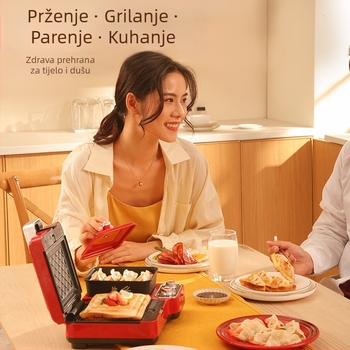 Yidepu YD-520Z 3-u-1 stroj za doručak – 1200W, 220V/50Hz; funkcije: grijanje, pečenje, kuhanje jaja, prženje jaja, odmrzavanje; potpuno automatski rad, mehanička kontrola.