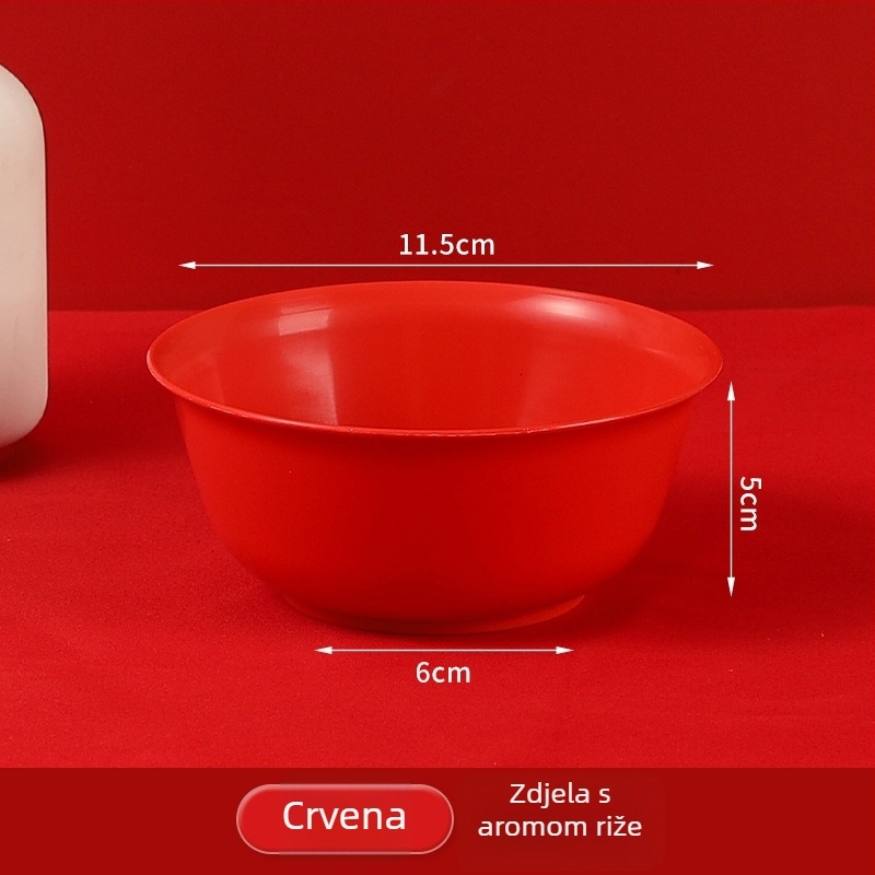 Set jednoraznih zdjela od ljuske riža i štapića za jelo, prehrambene klase, 250 ml, mogućnost tiska loga