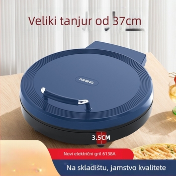 ANB-6138A električna tava za palačinke s dvostrukim grijanjem, viseći dizajn, 2000W, 220V, mehaničko upravljanje, za 6+ osoba