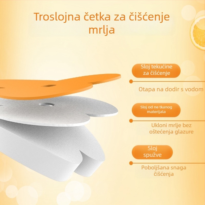 Miaojie jednokratna četkica za WC s okretljivom glavom, plastika, u kutiji, 1 kom.