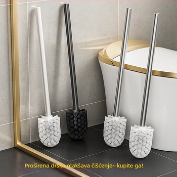 Canxuan zidna četka za WC za kupaonicu s zamjenjivim glavicama – nehrđajući čelik