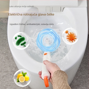 Zidna električna četka za WC za jednokratnu upotrebu s držačem za pohranu i zamjenjivom glavom | Daily hundred | Plastika