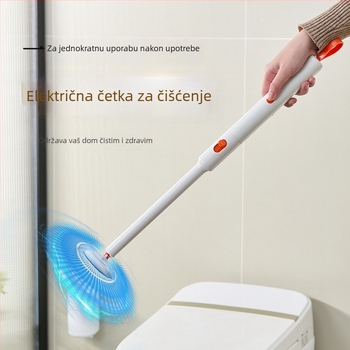 Zidna električna četka za WC za jednokratnu upotrebu s držačem za pohranu i zamjenjivom glavom | Daily hundred | Plastika