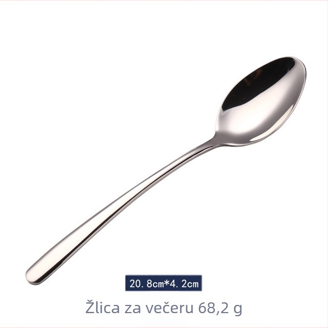 Aocan set noževa i vilica od nehrđajućeg čelika 304, četiri komada, ogledno poliranje, nordijski stil posuđa