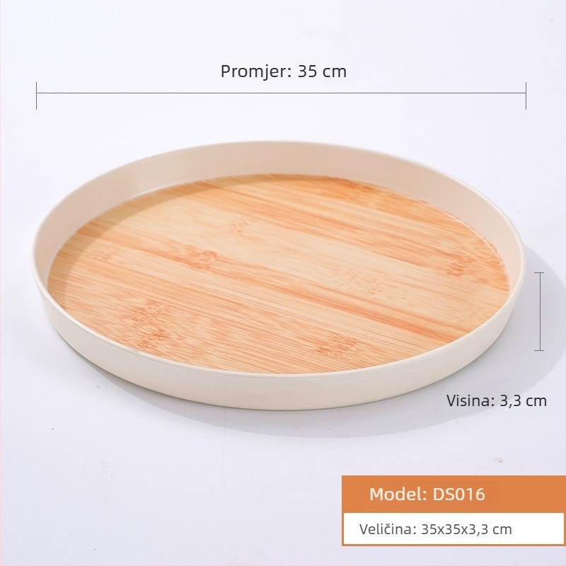 Minimalistički pravokutni pladanj za kućnu upotrebu, idealan za čaj, voće i posluživanje pića