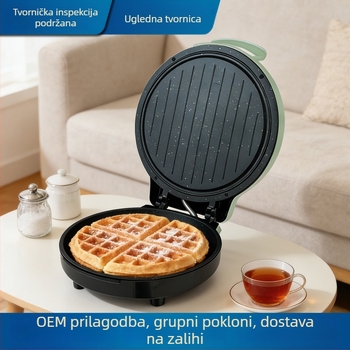 Električna ploča za palačinke i toster s dvostrukim grijanjem, aparat za doručak i sendviče
