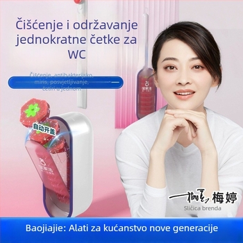 Baojiajie Jednokratna četka za WC za zidni montažu bez bušenja s mirisom jagode