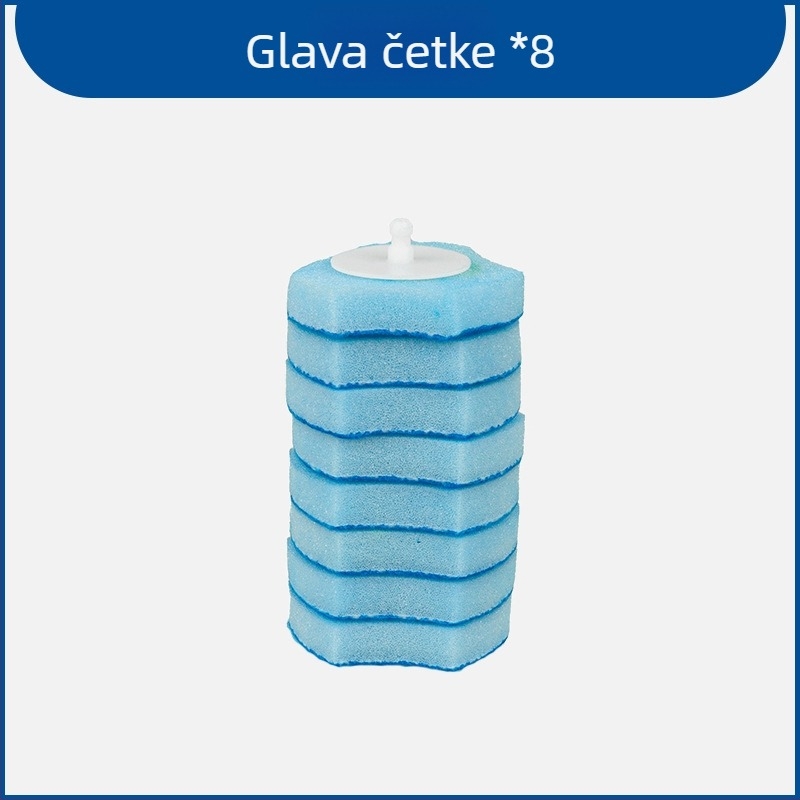Plastični set četke za WC sa spremnikom — čišćenje bez mrtvih kutova, zamjenjiva glava četke