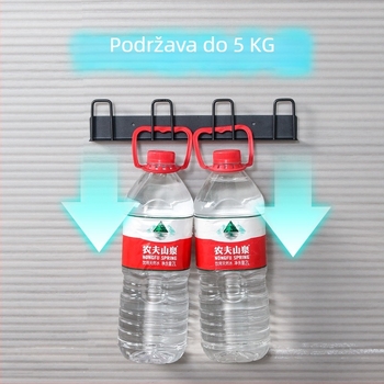 Stalak za čaše na zidu, bez bušenja, odvodi držač za čaše od karbonskog čelika (210 g)