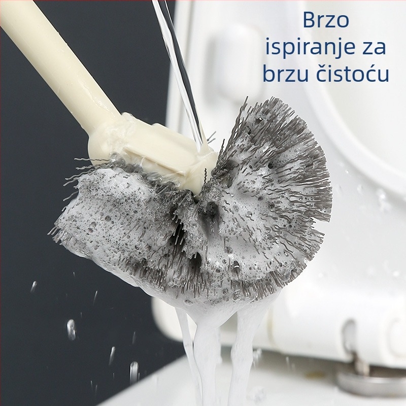 Četka za toaletu za kućnu uporabu, mekane dlačice, duga drška, zidni držač | Marka Jingyuxin | Materijal: plastika | Težina: 112 g | Izdanje: proljeće 2021