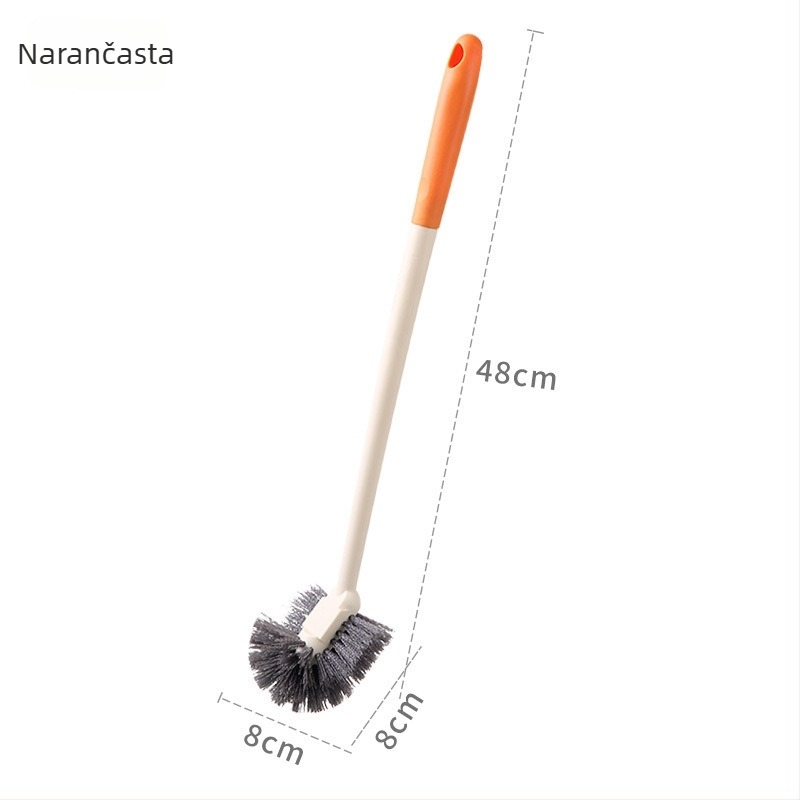 Četka za toaletu za kućnu uporabu, mekane dlačice, duga drška, zidni držač | Marka Jingyuxin | Materijal: plastika | Težina: 112 g | Izdanje: proljeće 2021