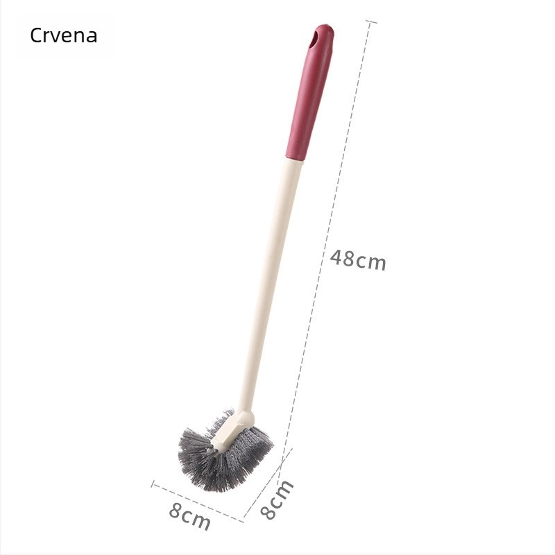 Četka za toaletu za kućnu uporabu, mekane dlačice, duga drška, zidni držač | Marka Jingyuxin | Materijal: plastika | Težina: 112 g | Izdanje: proljeće 2021