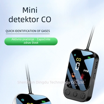 Prijenosni detektor ugljičnog monoksida, raspon 0–999 ppm, točnost ±5 ppm, ugrađena litijska baterija, model HD09.