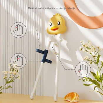 Učne štapiće za djecu | ABS materijal | 3-djelni set | od 6 mjeseci | Crtani dizajn, korekcija držanja