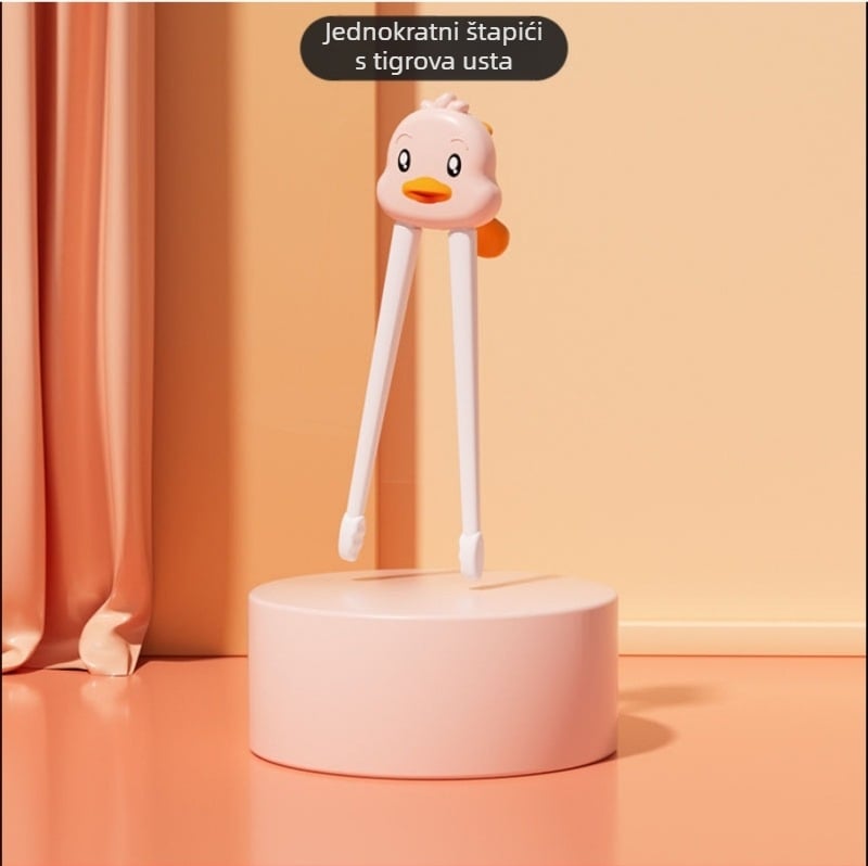 Učne štapiće za djecu | ABS materijal | 3-djelni set | od 6 mjeseci | Crtani dizajn, korekcija držanja