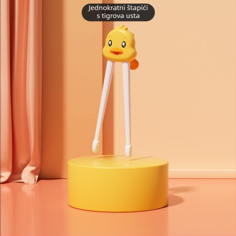 Učne štapiće za djecu | ABS materijal | 3-djelni set | od 6 mjeseci | Crtani dizajn, korekcija držanja