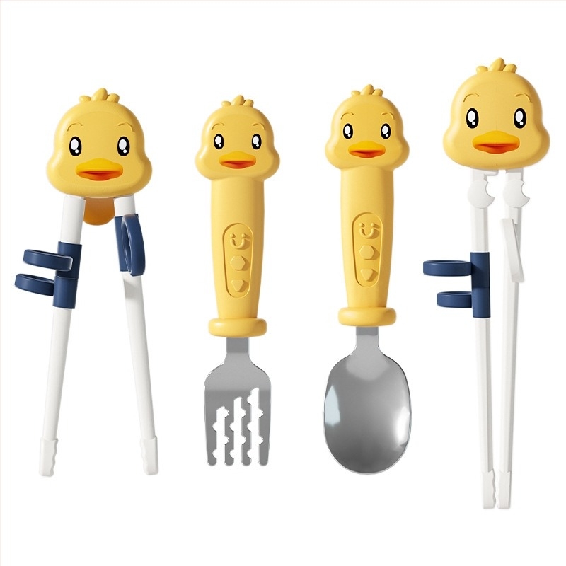 Učne štapiće za djecu | ABS materijal | 3-djelni set | od 6 mjeseci | Crtani dizajn, korekcija držanja