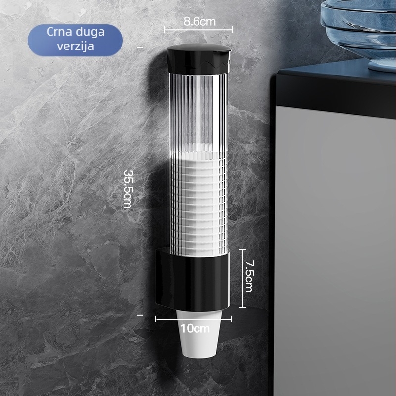 Zidni držač čaša, PP materijal, moderan minimalistički stil, težina 0.157 kg