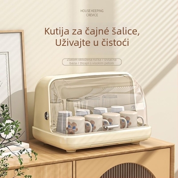 Držač čaša za stolni ploču s odvodnim pladnjem - otporan na prašinu, plastičan, 1,3 kg, moderan jednostavan stil