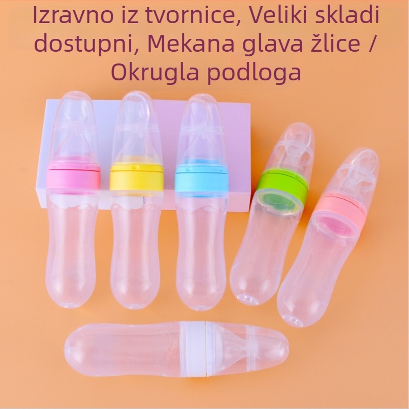 Xiwang silikonasta žlica za hranjenje beba, 6 mjeseci i više, minimalistički stil