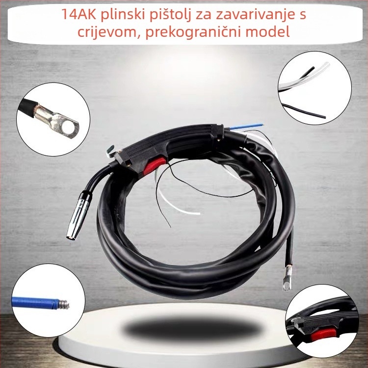 14AK plinski štitni zavarački plamenik, dijeljeni tip, CO2 MIG, duljine 2m/3m/5m, pribor za zavarivač