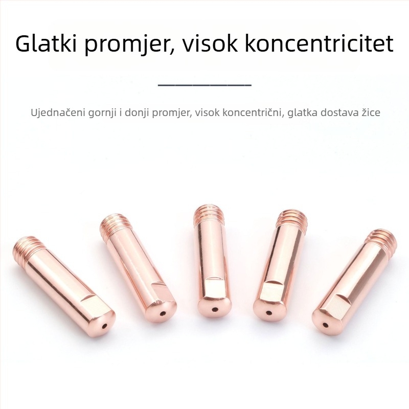 Potrošni materijal za zavarivanje: MIG zavarivanje sa zaštitnim plinom, kontaktna špička, mlaznica za europski stil pištolje za zavarivanje