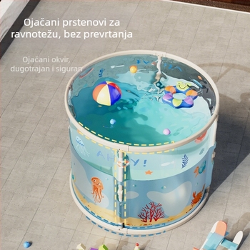 Dječji sklopivi kad za kupanje PVC – za kupaonicu, sklopni dizajn, Yi ling marka