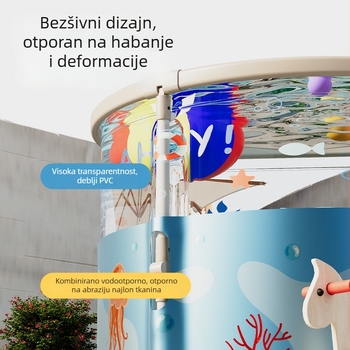 Dječji sklopivi kad za kupanje PVC – za kupaonicu, sklopni dizajn, Yi ling marka