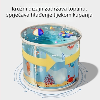 Dječji sklopivi kad za kupanje PVC – za kupaonicu, sklopni dizajn, Yi ling marka