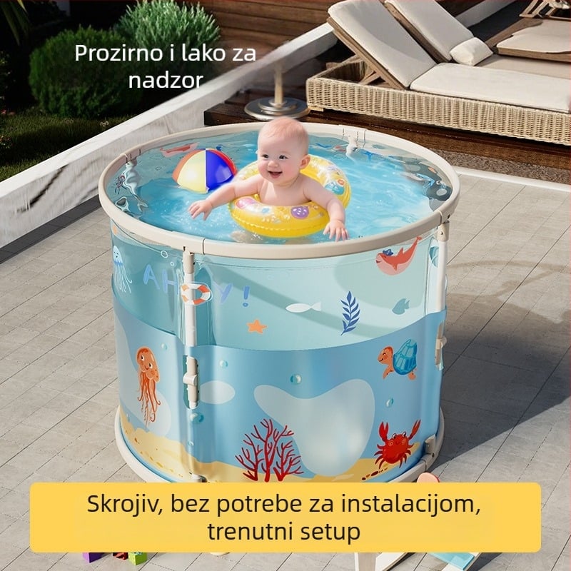 Dječji sklopivi kad za kupanje PVC – za kupaonicu, sklopni dizajn, Yi ling marka