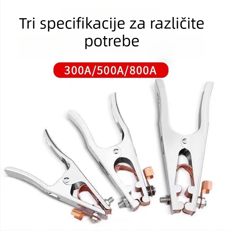 Aksesoari za zavarivanje s plinom: teški kliješta za kabel, kliješt za uzemljenje za zavarivanje, 300A/500A/800A