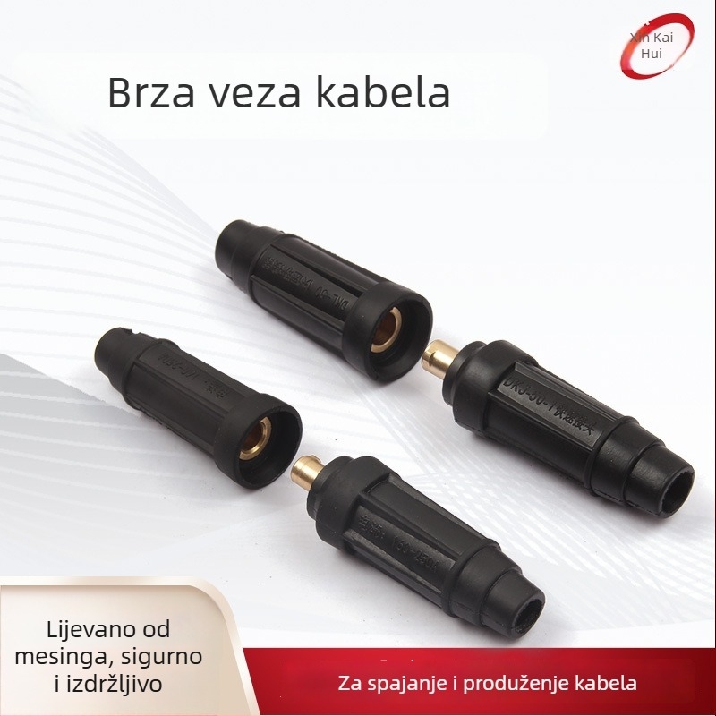 Brzi konektor za kabel DKJ35/50/70, mesing i guma, Xin Kai Hui