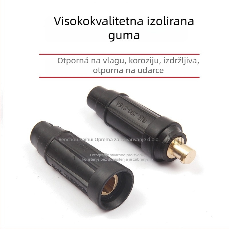 Brzi konektor za kabel DKJ35/50/70, mesing i guma, Xin Kai Hui
