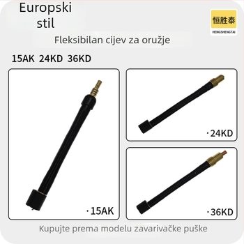 CO2 zavarivački pištolj Hengshengtai, dvostruko savitljiv vrat, model MB15AK24KD36KD, privatna marka dostupna