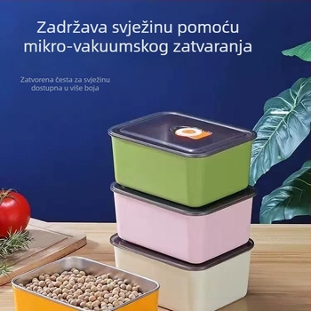 Source Sail 201 nehrđajući čelik kutija za očuvanje svježine, kvadratna, pogodna za mikrovalnu pećnicu, 501–800 ml