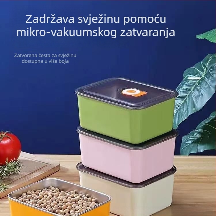 Source Sail 201 nehrđajući čelik kutija za očuvanje svježine, kvadratna, pogodna za mikrovalnu pećnicu, 501–800 ml