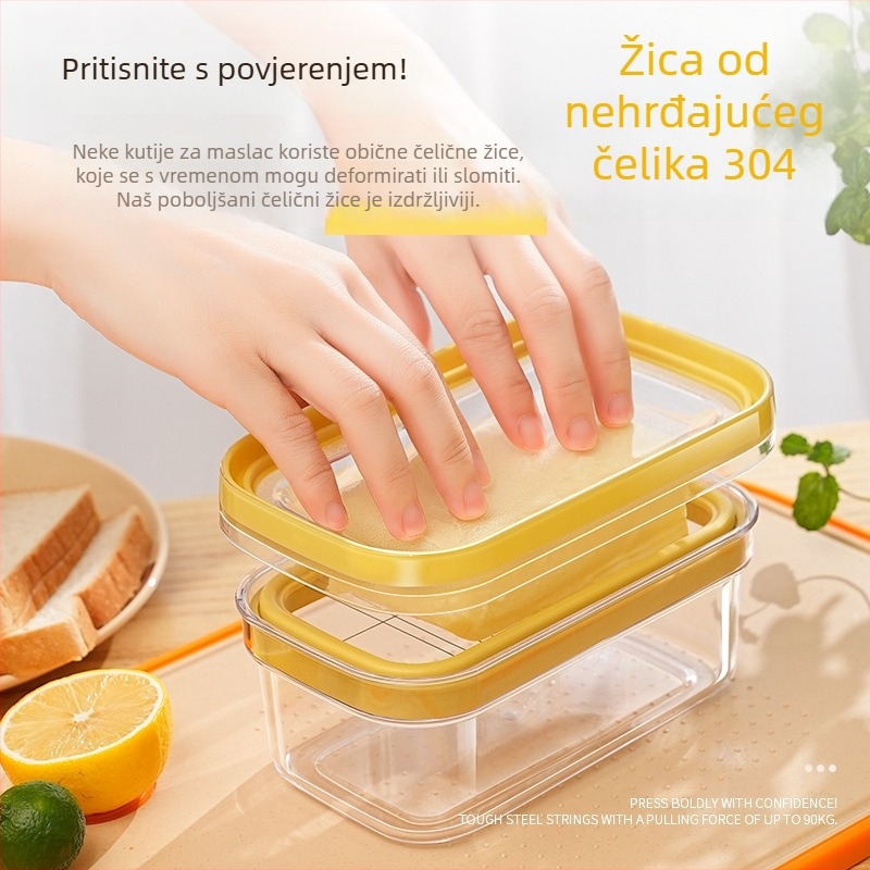 Kutija za maslac i sir sa poklopcem – keramička, hermetična, moderan dizajn od Xishuo, ljeto 2025