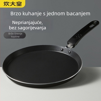 Tiganj s neprijanjajućim premazom za palačinke – aluminij, model j24G, kompatibilan s indukcijskom pločom i plinskom pločom, 1 kg