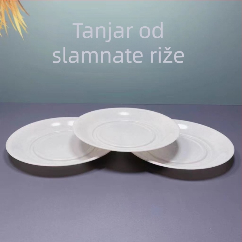 Jednokratni pribor – set od četiri komada: zdjele i štapići za jelo (plastika, nerazgradivo, pogodno za hranu)