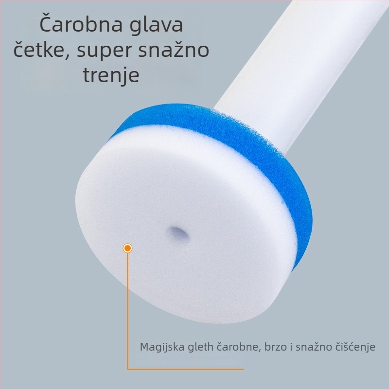 Četka za WC, zidna, s zamjenjivom glavom, materijal: spužva, moderan minimalistički stil, mogućnost prilagodbe