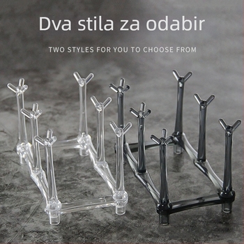 Akrilni držač čaša – moderni minimalistički dizajn, jednostavan stil, polica za čaše