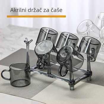 Akrilni držač čaša – moderni minimalistički dizajn, jednostavan stil, polica za čaše