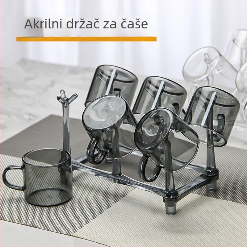 Akrilni držač čaša – moderni minimalistički dizajn, jednostavan stil, polica za čaše