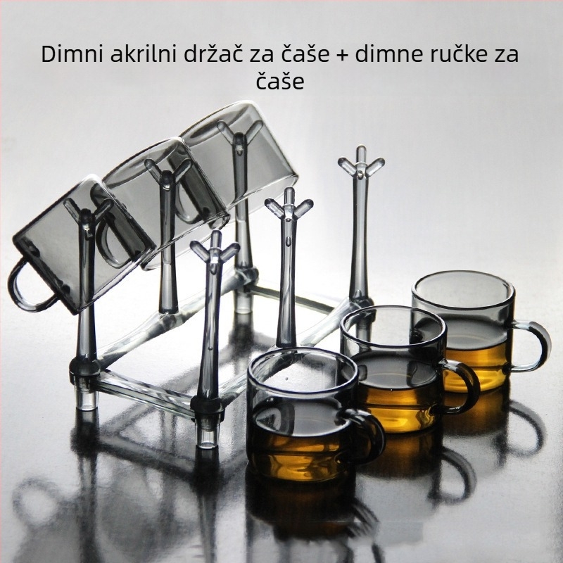 Akrilni držač čaša – moderni minimalistički dizajn, jednostavan stil, polica za čaše