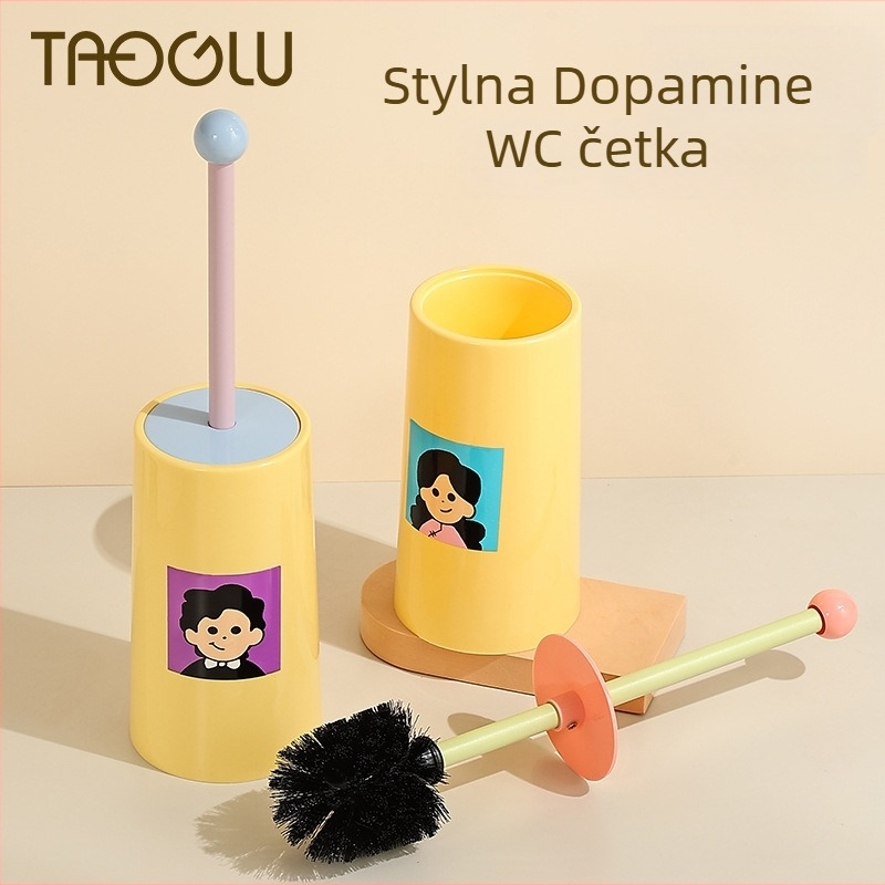 Četka za WC za kućnu upotrebu s bazom i dugom drškom – nehrđajući čelik, novi model 2025, temeljito čišćenje svih kutova