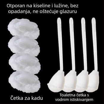 Izdržljiva plastična četkica za WC za čišćenje kupaonice