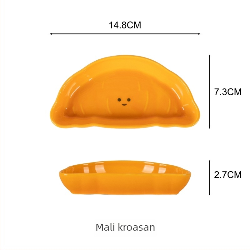 Keramički nepravilni tanjur s cvjetnim uzorkom, promjer 12–12,9 cm, siguran za mikrovalnu pećnicu