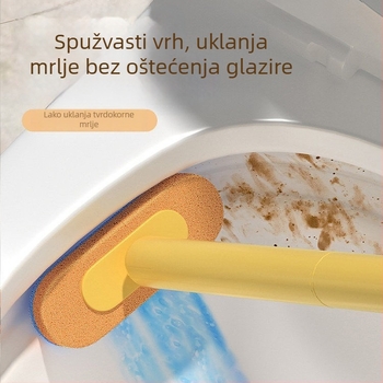 Jednokratna zidna četka za WC, plastična, model A010401082, moderni minimalistički stil, montaža bez bušenja