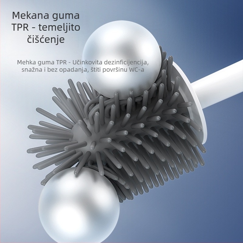Wanben silikon WC četka — čišćenje bez mrtvog kuta, 450 g
